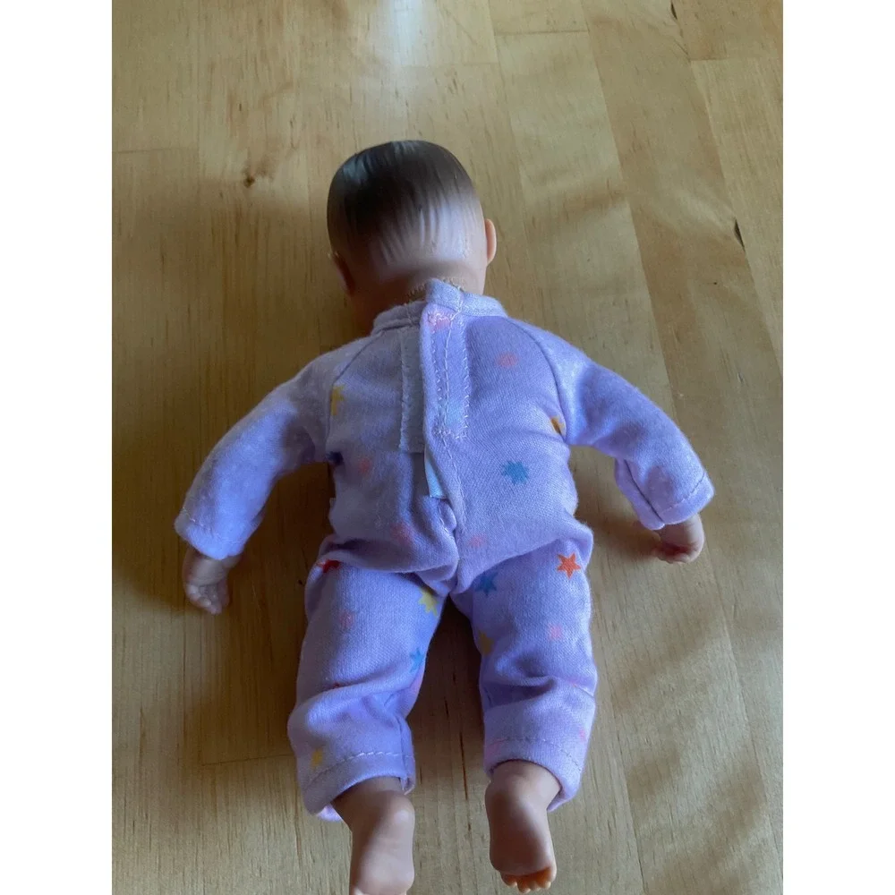 Gigglescape Baby Doll‎ Purple Star Print Sleeper Soft Body Toy Vinyl Limbs